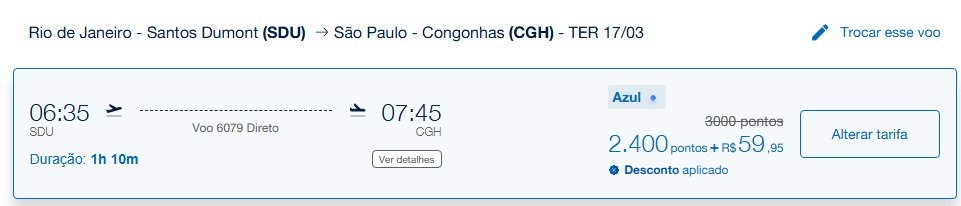 5 opções de resgates com a Azul a partir de 2.400 pontos por trecho 1 5 opções de resgates com a Azul a partir de 2.400 pontos por trecho - Imagem do artigo original