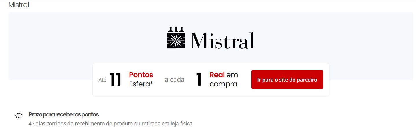 Esfera dá até 11 pontos por real em compras na Mistral, Casas Bahia e outros parceiros - Imagem do artigo original