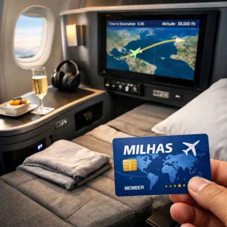 Classe executiva com milhas: