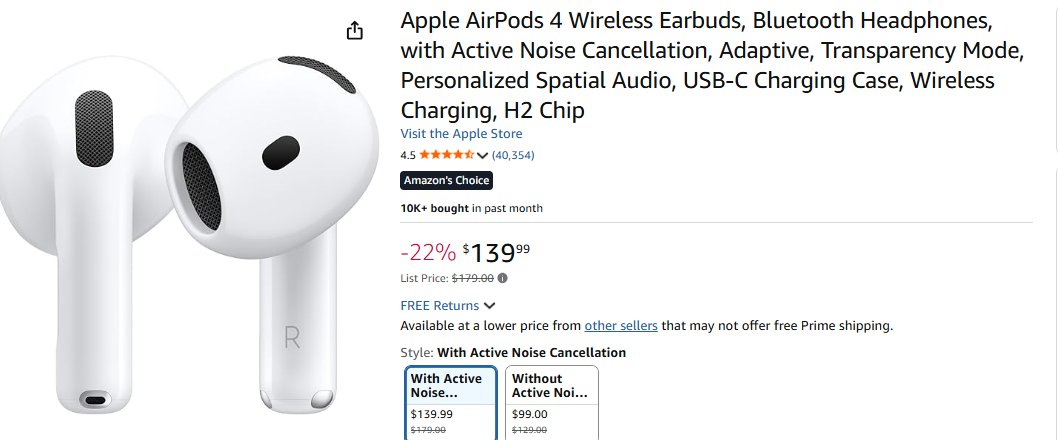 AirPods ficam até 51% mais baratos comprando na Amazon dos Estados Unidos 1 AirPods ficam até 51% mais baratos comprando na Amazon dos Estados Unidos - Imagem do artigo original
