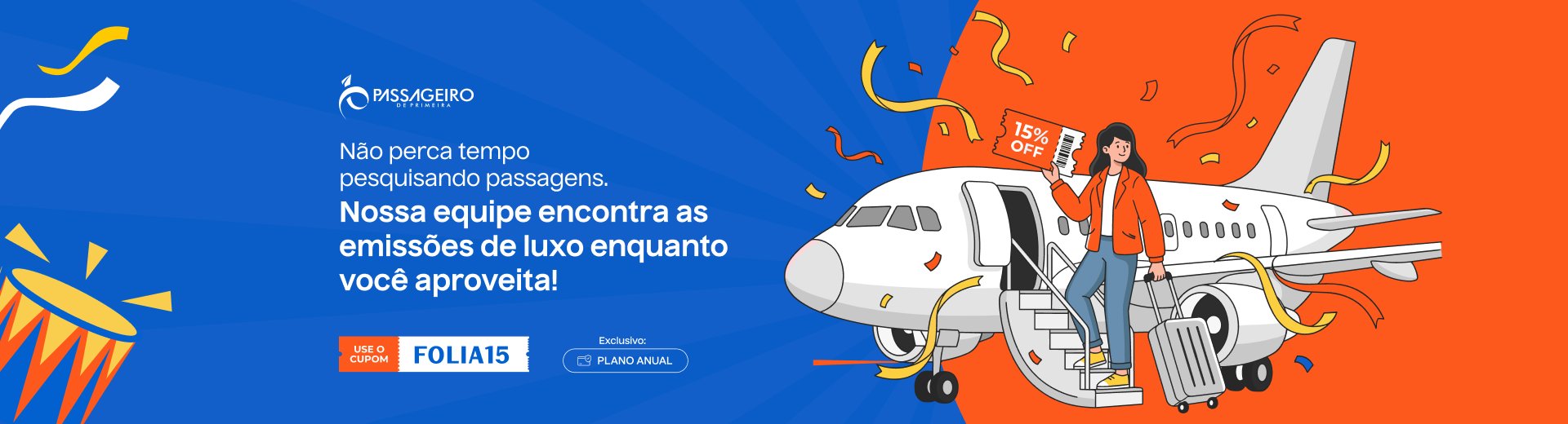 Cupom FOLIA15 dá 15% OFF no plano anual dos Alertas de Viagem 1 Cupom FOLIA15 dá 15% OFF no plano anual dos Alertas de Viagem - Imagem do artigo original