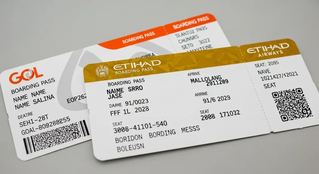Parceria Etihad e Gol: Como Voar para Abu Dhabi Acumulando no Smiles 2 Parceria Etihad e Gol: Cartões Embarque Gol Etihad