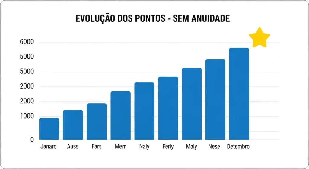 Top 10 Cartões sem Anuidade que Mais Pontuam em 2026 4 Evolução Pontos sem Anuidade