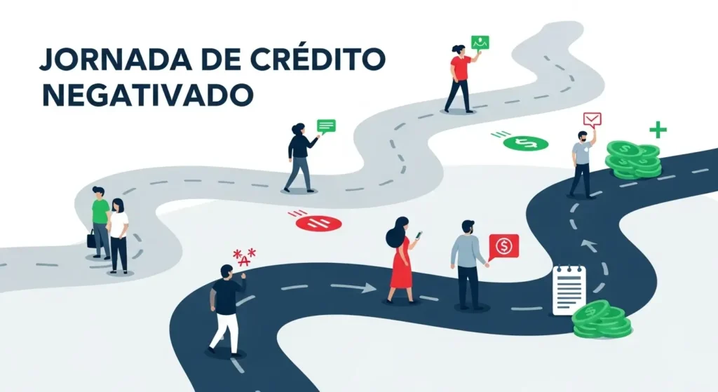 Cartão de Crédito para Negativado: É Possível Acumular Milhas? 1 Jornada credito negativado