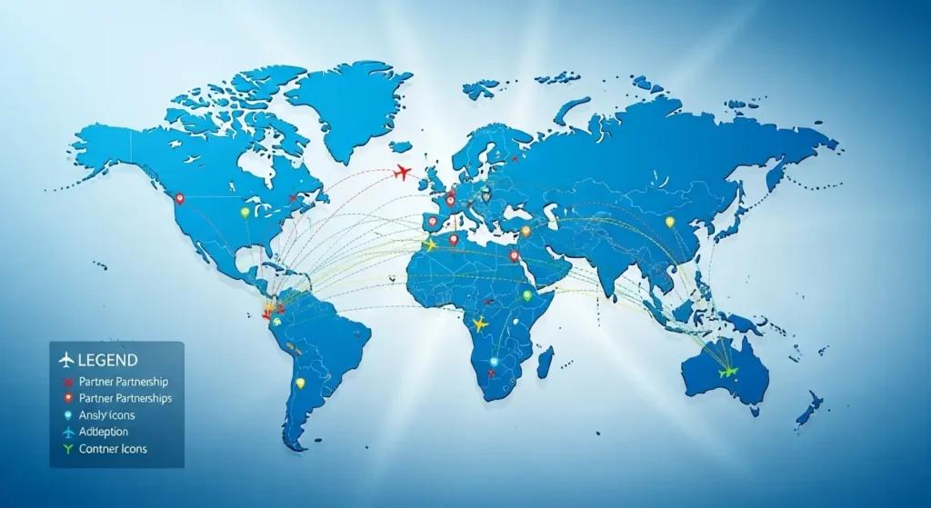 Parceiros Aéreos da Etihad: Use Suas Milhas em American, British, ANA e Mais 2 Mapa Parceiras Globais