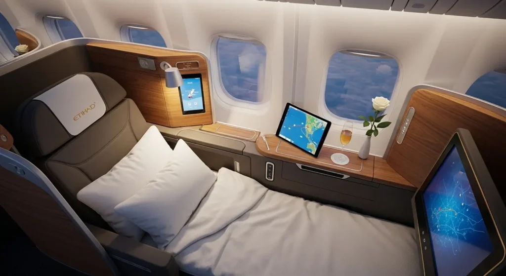 Programa Etihad Guest: Guia Completo para Acumular e Usar Milhas 3 Poltrona Etihad Conforto