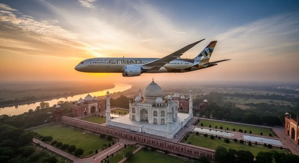 Etihad para a Índia: Como Usar Milhas para Voar para o País que Mais Cresce no Programa 1 Taj mahal Etihad.