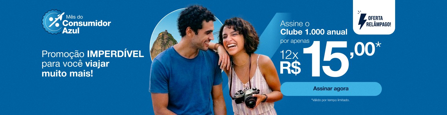 Clube Azul 1.000 sai por R$ 13,50 no primeiro ano em oferta que termina hoje 1 Clube Azul 1.000 sai por R$ 13,50 no primeiro ano em oferta que termina hoje - Imagem do artigo original