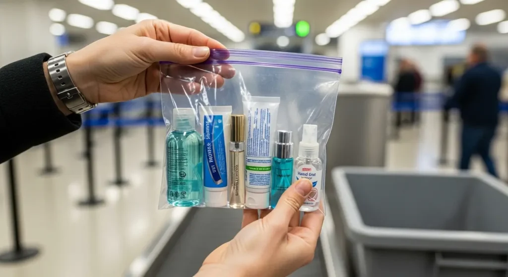 Dicas passar inspeção líquidos aeroporto