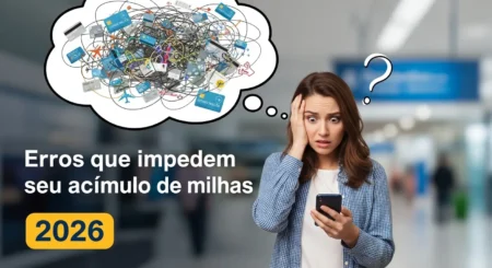 7 erros que travam seu acúmulo de milhas: em 2026 urgente 7 erros que travam seu acúmulo de milhas em 2026:
