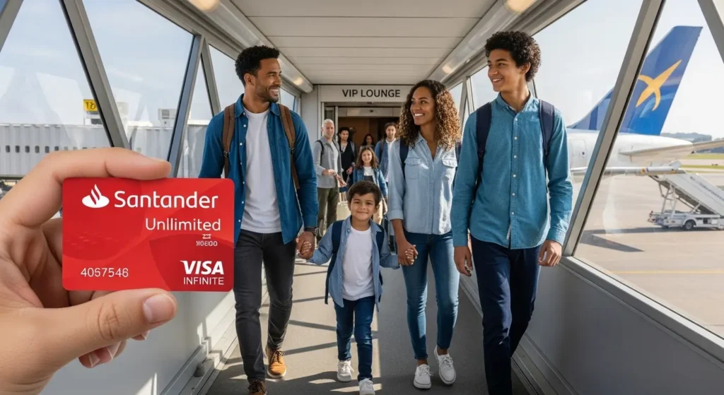 Santander Unlimited Visa Infinite: O Guia de Benefícios 2026 2 Acessos ilimitados a salas VIP com o Santander Unlimited Visa Infinite.