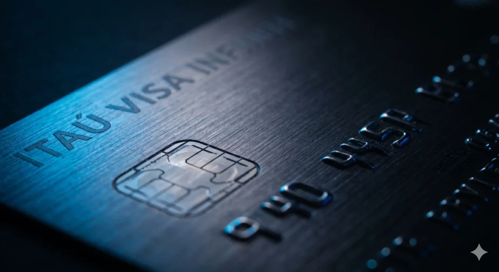 Itaú Visa Infinite: Privilege Guia do Líder em Pontos 2026 4 Design do novo Itaú Visa Infinite Privilege.