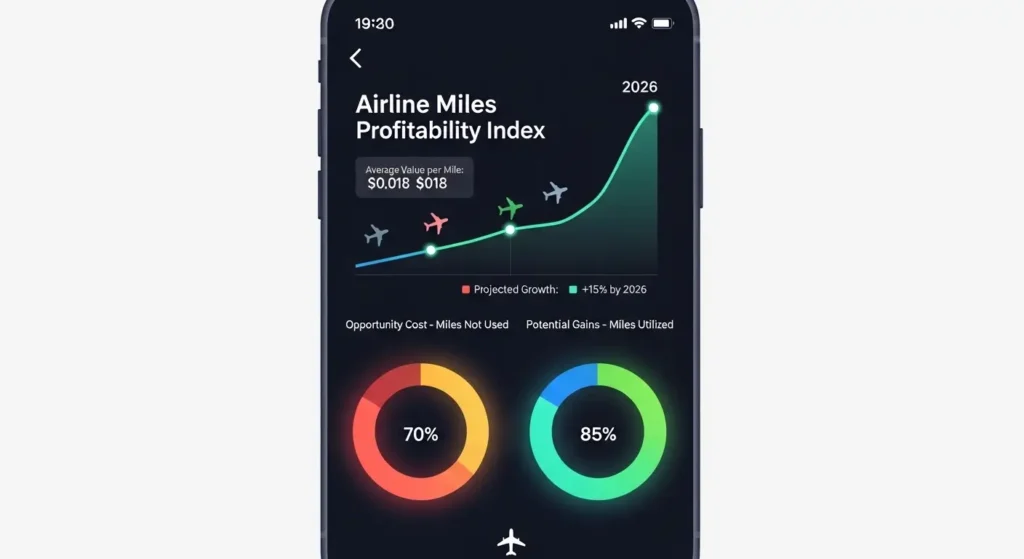 O erro de R$ 5 mil: Por que suas milhas aéreas 2026 valem menos com a Selic a 14,50% 4 Gráfico de tela de celular mostrando a alta rentabilidade e o custo de oportunidade das milhas aéreas 2026.