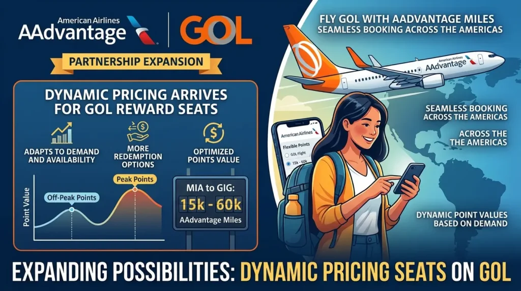 AAdvantage Expande Parceria com GOL: Como Aproveitar o Inventário Dinâmico sem Gastar Milhas à Toa 2 AAdvantage Expande Parceria com GOL: da American Airlines e a GOL amplia benefícios, acúmulo e resgate de milhas para passageiros no Brasil