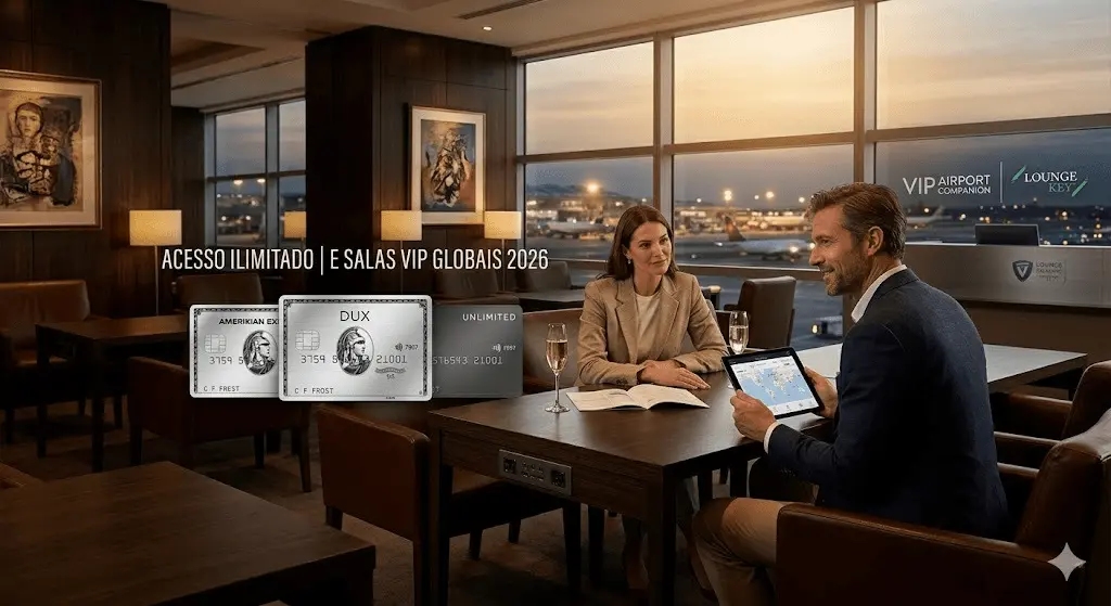 Acesso a salas VIP com cartões super premium