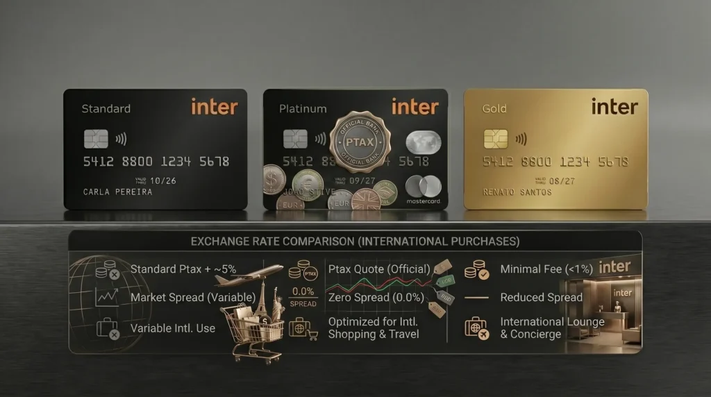compra internacional ou câmbio (ex: carrinho de compras com bandeiras, dólar, avião). 