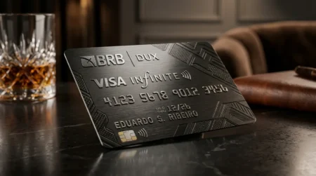 cartão BRB DUX Visa Infinite com benefícios premium para viagens e milhas