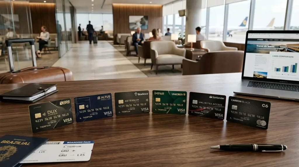 Comparação entre Unicred Ímpar Visa Infinite e os principais cartões premium de 2026