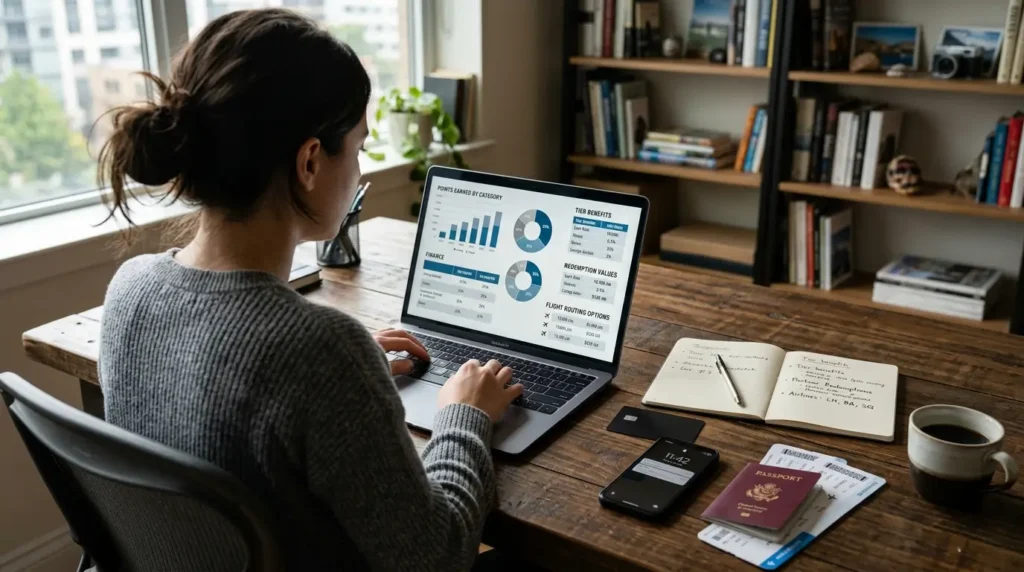 Pessoa aprendendo como utilizar a plataforma Livelo para acumular pontos em 2026.