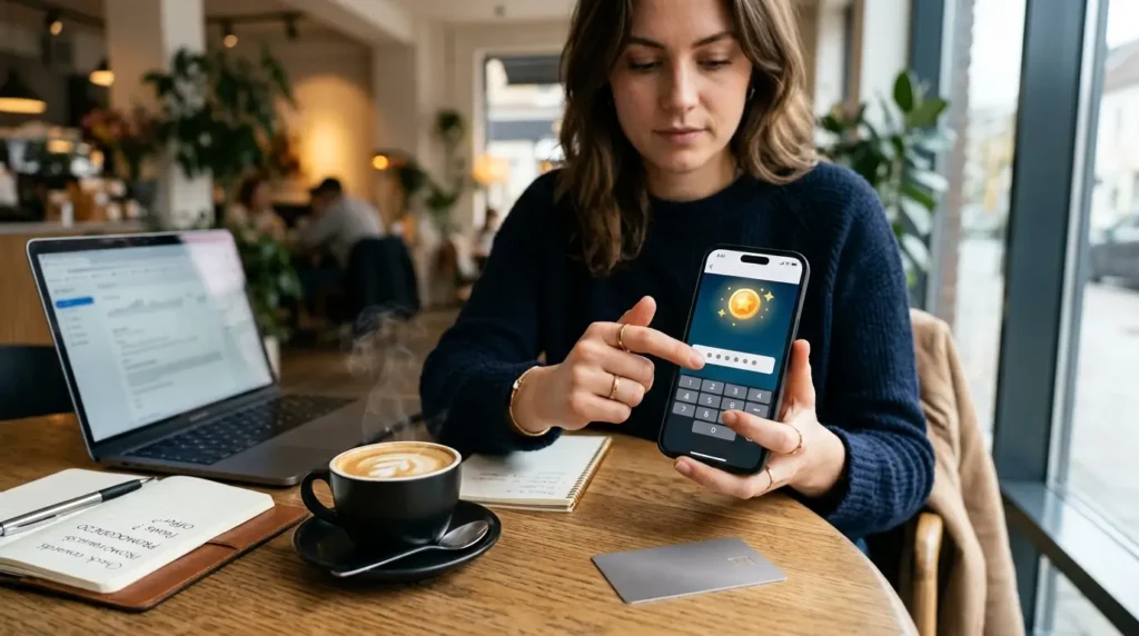 Cupom Mastercard Surpreenda 2026: Códigos e Resgate 2 Pessoa resgatando pontos extras através de campanhas oficiais do Mastercard Surpreenda.