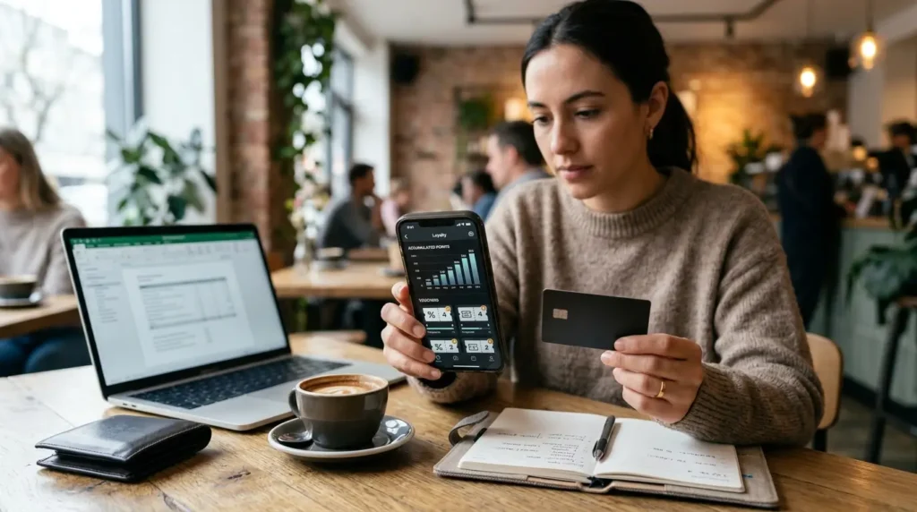 Cupom Mastercard Surpreenda 2026: Códigos e Resgate 1 Pessoa utilizando o aplicativo Mastercard Surpreenda para acompanhar pontos acumulados.