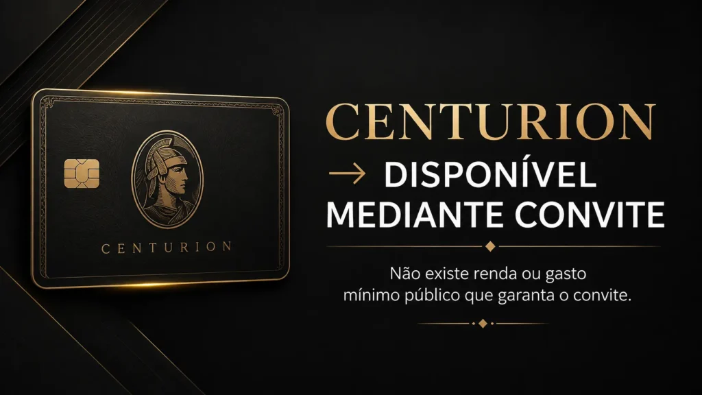American Express Centurion disponível mediante convite