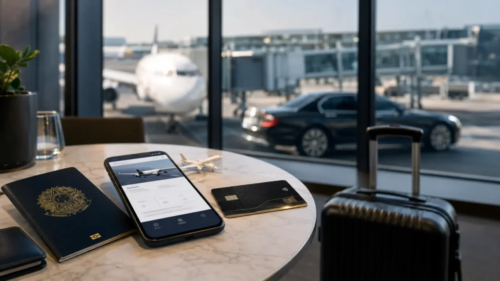 Passagem com milhas e benefício Transfer Aeroporto Elo Diners Club
