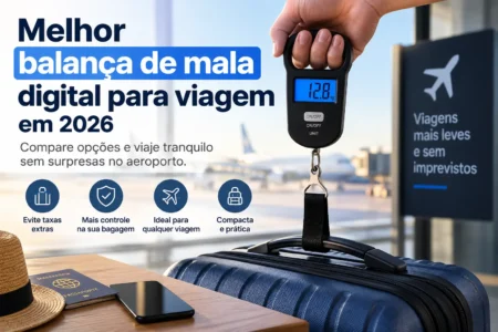 Melhor balança de mala digital para viagem em 2026