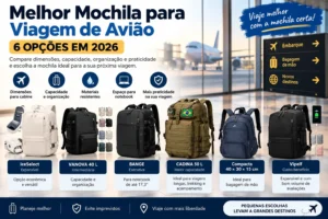 Melhor mochila para viagem de avião