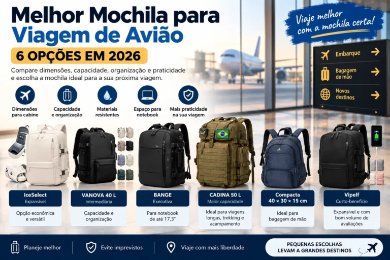 Melhor mochila para viagem de avião